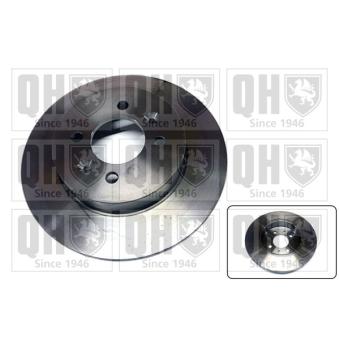 Jeu de 2 disques de frein arrière QUINTON HAZELL OEM 7700800002