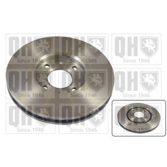 Jeu de 2 disques de frein avant QUINTON HAZELL BDC4662 pour KIA PRO CEED 1.8 16V - 110cv