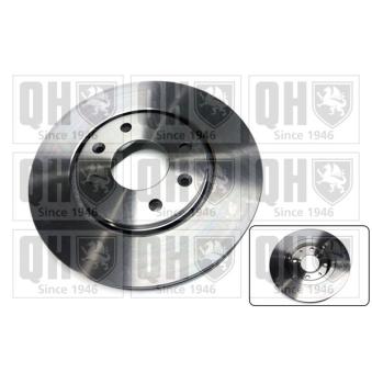 Jeu de 2 disques de frein avant QUINTON HAZELL BDC4664 pour KIA PRO CEED 1.8 16V - 110cv
