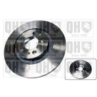 Jeu de 2 disques de frein avant QUINTON HAZELL BDC4668 pour AUDI A2 1.6 FSI - 110cv