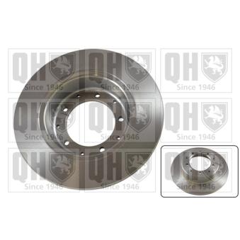 Jeu de 2 disques de frein arrière QUINTON HAZELL BDC4726 pour LAND ROVER DEFENDER 2.5 D 4x4 - 69cv
