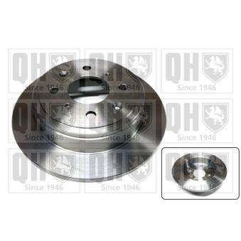 Jeu de 2 disques de frein arrière QUINTON HAZELL BDC4746 pour HONDA NSX 3.0 24V VTEC Automatic - 256cv