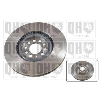 Jeu de 2 disques de frein avant QUINTON HAZELL OEM 8L0615301