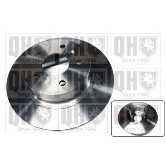 Jeu de 2 disques de frein arrière QUINTON HAZELL [BDC4800]
