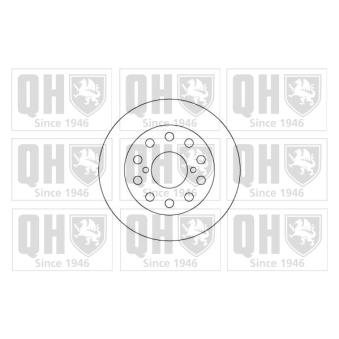 Jeu de 2 disques de frein arrière QUINTON HAZELL [BDC5077]