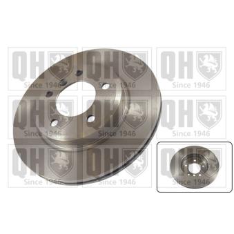 Jeu de 2 disques de frein avant QUINTON HAZELL BDC5146 pour BMW Série 3 320td - 150cv