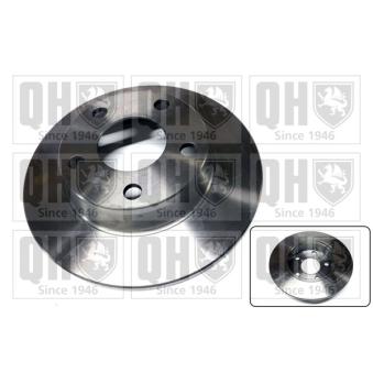 Jeu de 2 disques de frein arrière QUINTON HAZELL OEM 4B0615601B