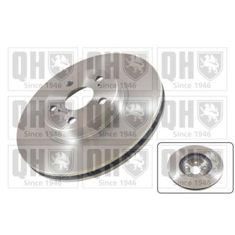 Jeu de 2 disques de frein avant QUINTON HAZELL [BDC5362]