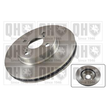 Jeu de 2 disques de frein avant QUINTON HAZELL BDC5379 pour CADILLAC ESCALADE 1.6 - 110cv