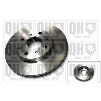 Jeu de 2 disques de frein avant QUINTON HAZELL BDC5386 pour HONDA LOGO 1.3 - 65cv