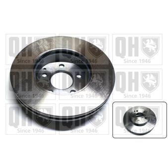 Jeu de 2 disques de frein avant QUINTON HAZELL BDC5414 pour PORSCHE 928 E 280 - 231cv