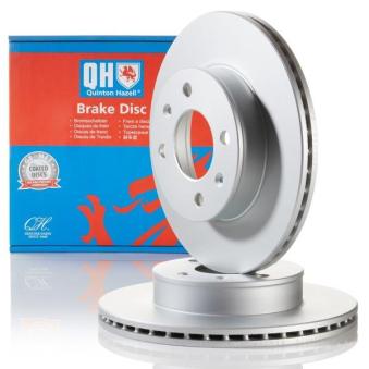 Jeu de 2 disques de frein avant QUINTON HAZELL BDC5445 pour AUDI 90 1.0 - 63cv
