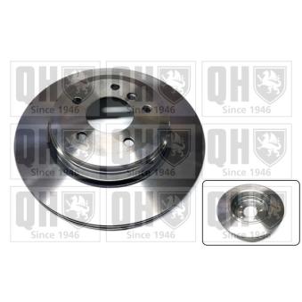 Jeu de 2 disques de frein arrière QUINTON HAZELL OEM 34216772085