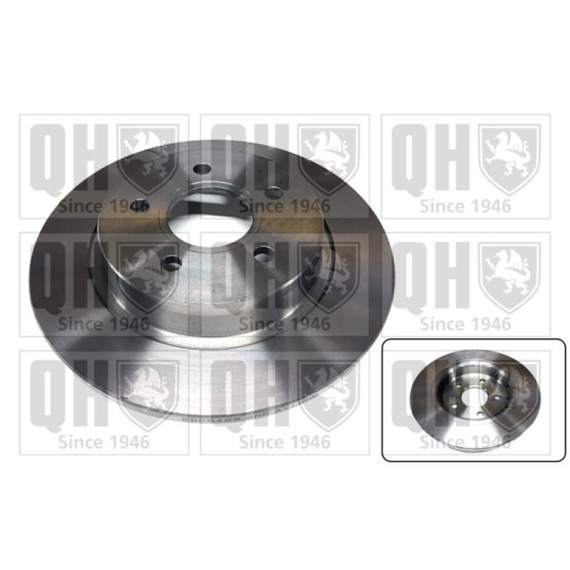 Jeu de 2 disques de frein arrière QUINTON HAZELL BDC5489 - Visuel 1