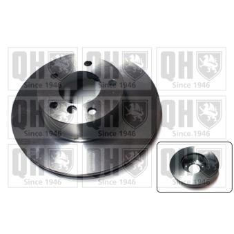 Jeu de 2 disques de frein avant QUINTON HAZELL BDC5527 pour BMW Série 1 120 d - 163cv
