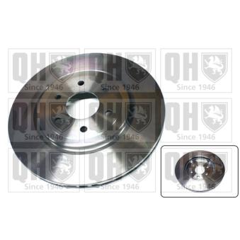 Jeu de 2 disques de frein avant QUINTON HAZELL BDC5540 pour NISSAN PATHFINDER 3.0 DCI - 231cv
