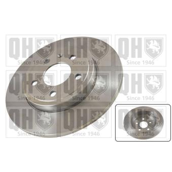 Jeu de 2 disques de frein arrière QUINTON HAZELL BDC5557 pour AUDI A4 RS4 quattro - 420cv