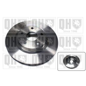 Jeu de 2 disques de frein avant QUINTON HAZELL BDC5574 pour PORSCHE 911 2.0 D - 124cv