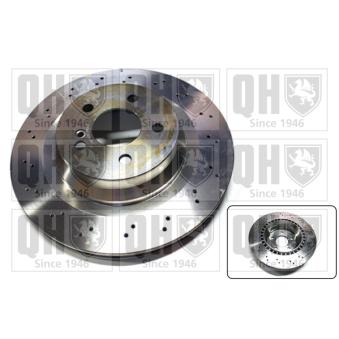 Jeu de 2 disques de frein arrière QUINTON HAZELL BDC5633