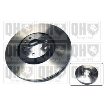 Jeu de 2 disques de frein avant QUINTON HAZELL BDC5659 pour VOLKSWAGEN ID. Buzz 2.7 HDI - 204cv