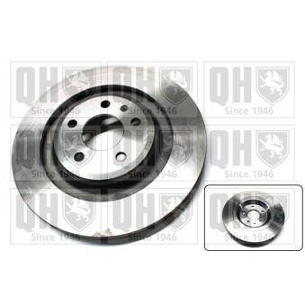 Jeu de 2 disques de frein arrière QUINTON HAZELL OEM 4H0615601D