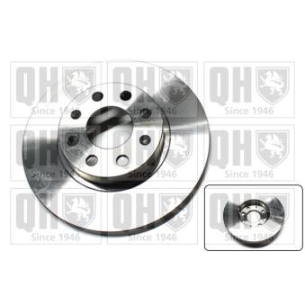Jeu de 2 disques de frein avant QUINTON HAZELL BDC5720 pour OPEL CORSA 1.2 GPL - 83cv
