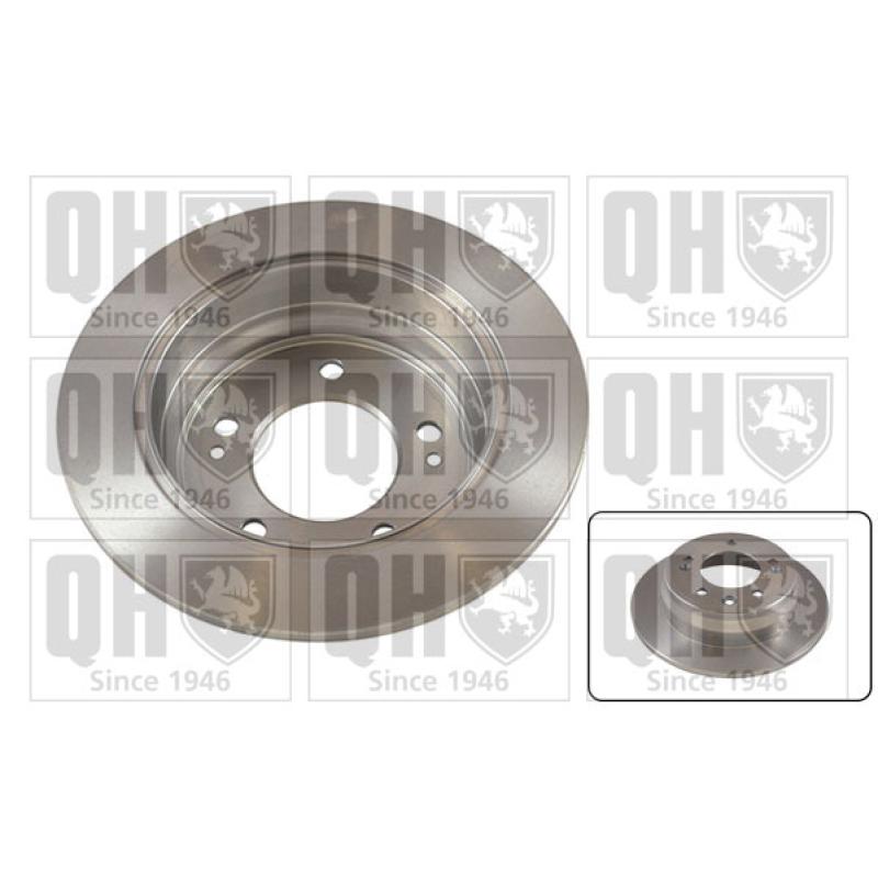 Jeu de 2 disques de frein arrière QUINTON HAZELL BDC5752 - Visuel 1