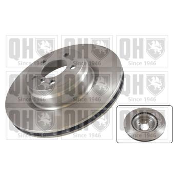Jeu de 2 disques de frein avant QUINTON HAZELL BDC5758 pour LAND ROVER RANGE ROVER 4.4 4x4 - 286cv