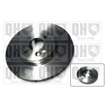 Jeu de 2 disques de frein avant QUINTON HAZELL BDC5765 pour MINI MINI Cooper S - 174cv