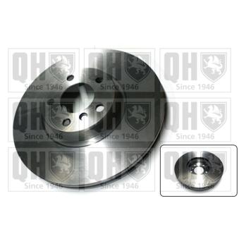 Jeu de 2 disques de frein avant QUINTON HAZELL BDC5808 pour MAZDA 323 3.0 d - 211cv