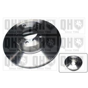 Jeu de 2 disques de frein avant QUINTON HAZELL BDC5812 pour BMW Série 3 320 d - 184cv