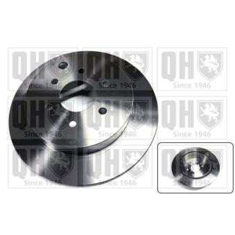 Jeu de 2 disques de frein arrière QUINTON HAZELL BDC5832 pour FORD PUMA 3.0 DCI - 231cv