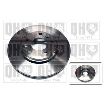 Jeu de 2 disques de frein avant QUINTON HAZELL BDC5838 pour FIAT DOBLO 1.5 DCI - 110cv