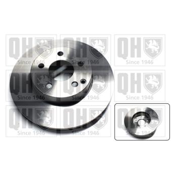 Jeu de 2 disques de frein avant QUINTON HAZELL BDC5859 pour MERCEDES-BENZ CLASSE E E 250 - 211cv