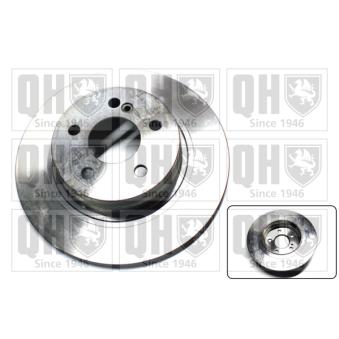 Jeu de 2 disques de frein arrière QUINTON HAZELL BDC5862 pour NISSAN PRIMERA E 200 CGI - 207.348)