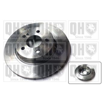 Jeu de 2 disques de frein arrière QUINTON HAZELL BDC5863 pour MERCEDES-BENZ CLASSE E E 350 CGI - 292cv