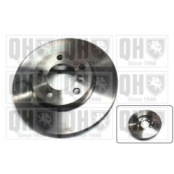 Jeu de 2 disques de frein avant QUINTON HAZELL BDC6070 pour OPEL MERIVA Cooper D - 112ch