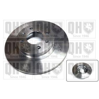 Jeu de 2 disques de frein avant QUINTON HAZELL BDC6088 pour HYUNDAI I20 1.6 CRDi - 128cv