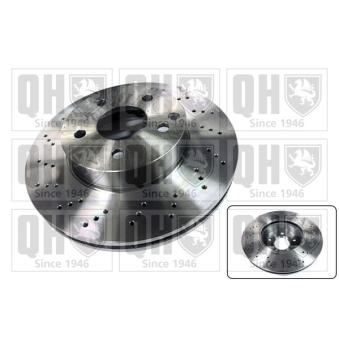 Jeu de 2 disques de frein avant QUINTON HAZELL BDC6096 pour MERCEDES-BENZ CLASSE E E 250 - 211cv