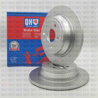 Jeu de 2 disques de frein arrière QUINTON HAZELL BDC6117 pour LAND ROVER FREELANDER 2 2.2 SD4 4x4 - 190cv