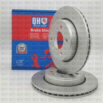 Jeu de 2 disques de frein arrière QUINTON HAZELL BDC6175 pour VOLKSWAGEN CRAFTER 2,0 TDI 4motion - 163cv