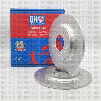 Jeu de 2 disques de frein arrière QUINTON HAZELL BDC6230 pour SEAT Mii 1.6 CRDi - 110cv