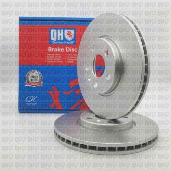 Jeu de 2 disques de frein avant QUINTON HAZELL BDC6282 pour VOLVO V60 T5 AWD - 250cv