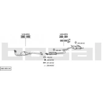 Echappement BOSAL 080.950.04