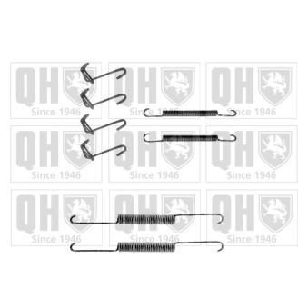 Kit d'accessoires, mâchoire de frein QUINTON HAZELL BFK224 pour OPEL ASCONA 1.8 E - 100cv