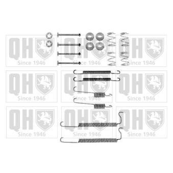 Kit d'accessoires, mâchoire de frein QUINTON HAZELL BFK251 pour OPEL KADETT 1.6 - 82cv