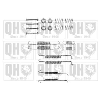 Kit d'accessoires, mâchoire de frein QUINTON HAZELL BFK277 pour AUDI 80 1.6 - 75cv