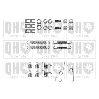 Kit d'accessoires, mâchoire de frein QUINTON HAZELL BFK370 pour CITROEN C15 1.9 D - 60cv