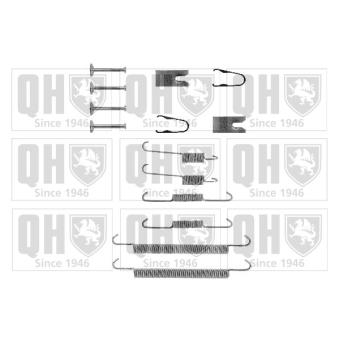 Kit d'accessoires, mâchoire de frein QUINTON HAZELL BFK422 pour TOYOTA AVENSIS 2.0 - 147cv