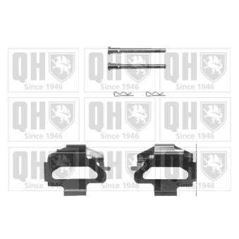 Kit d'accessoires, plaquette de frein à disque QUINTON HAZELL BFK651 pour CITROEN NEMO 2.0 - 136cv